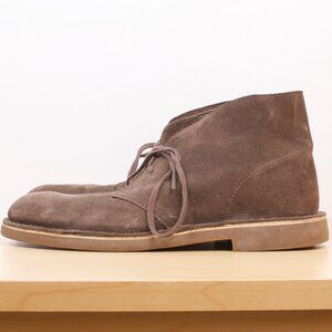 Clarks Bushacre-2 Sz 9.5 Desert Boot Brown Suede Chukka